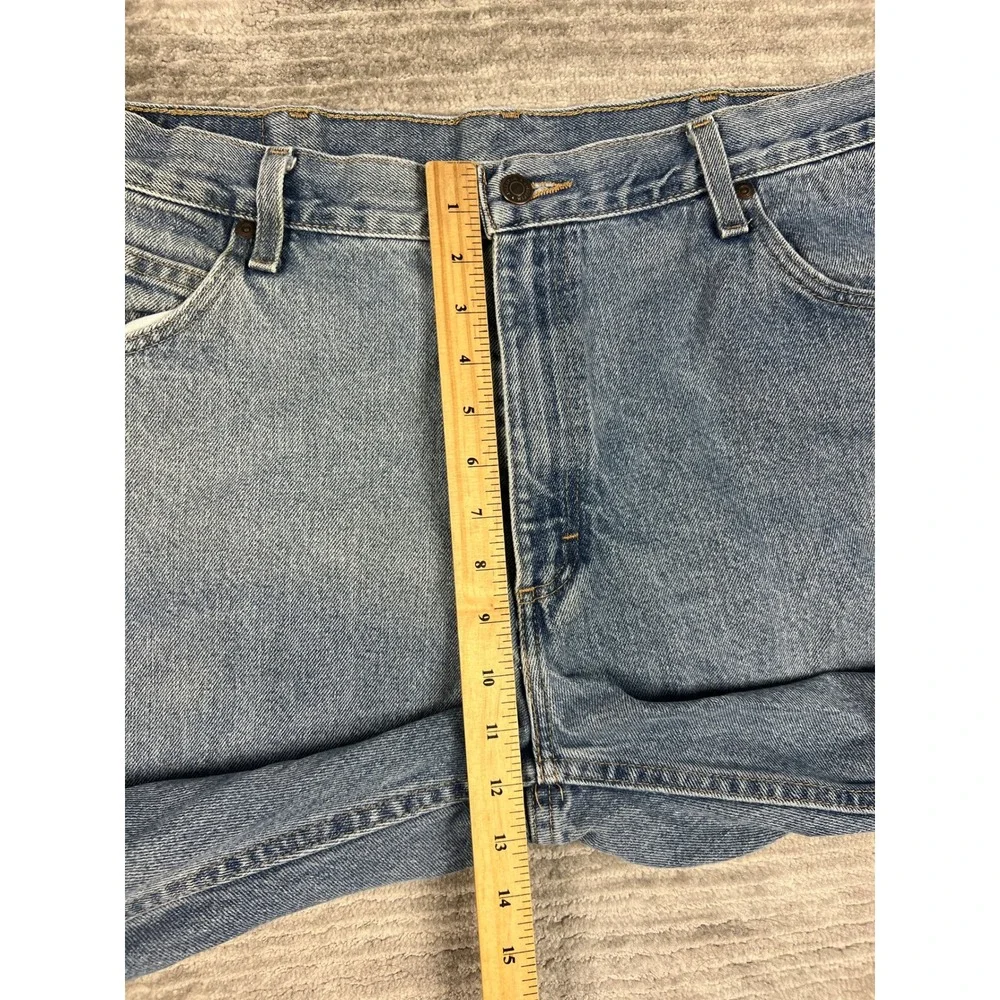 Wrangler Jeans Mens 38x32 Light Blue 96501DS Straight Leg Denim Workwear Pants
